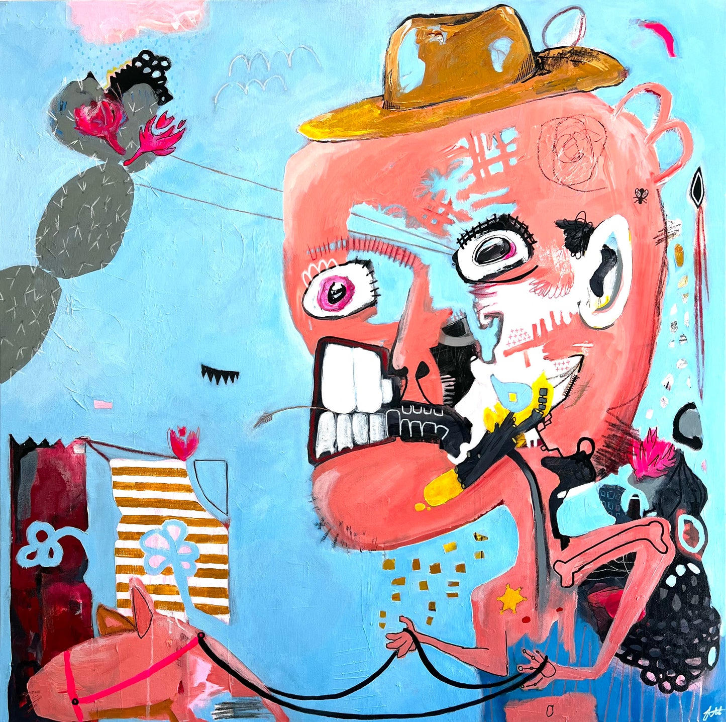 “Cowboy (gay)” Giclee Print (36 x 36 in)