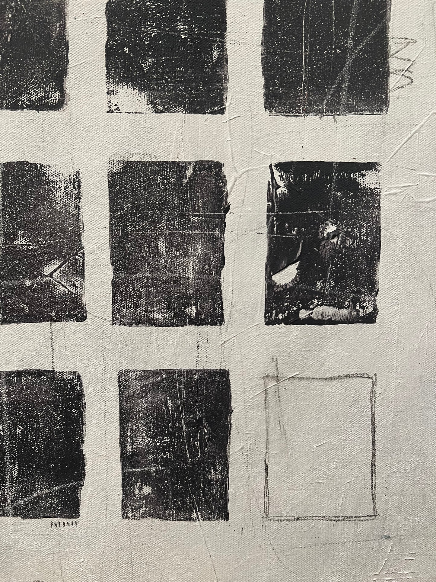 “One Day You’re Here, the Next Day You’re…" (40 x 30 in)