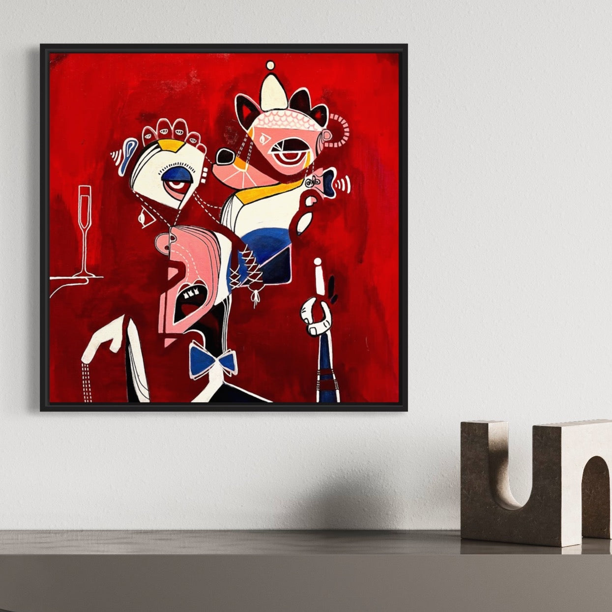 “Is He, You Know?" (24 x 24 in)