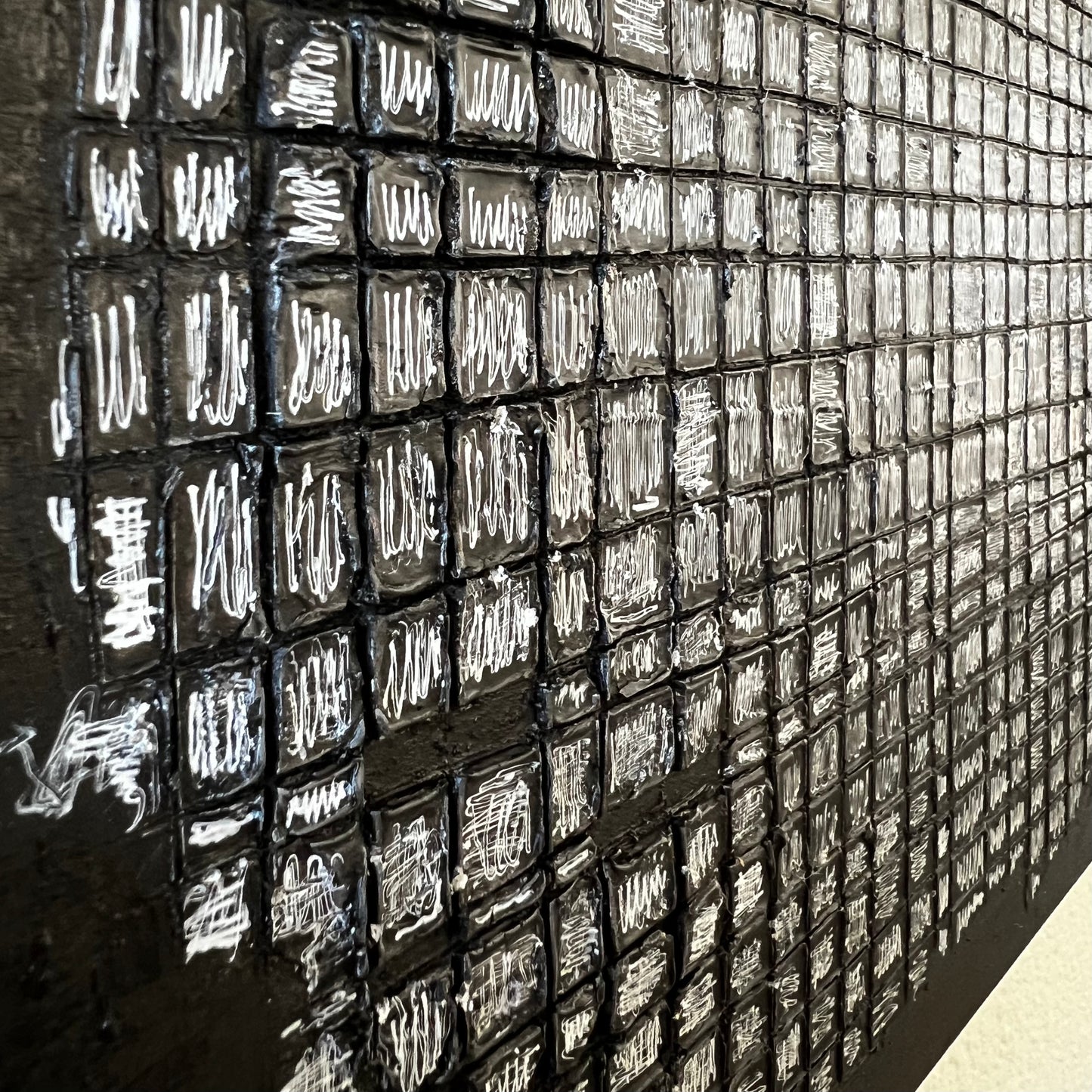 “Threadbare” (10 x 10 in)