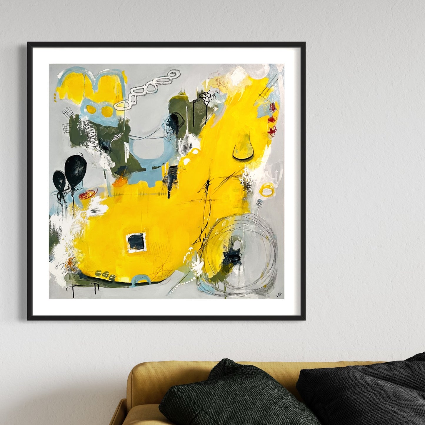 “meteorite" (36 x 36 in)