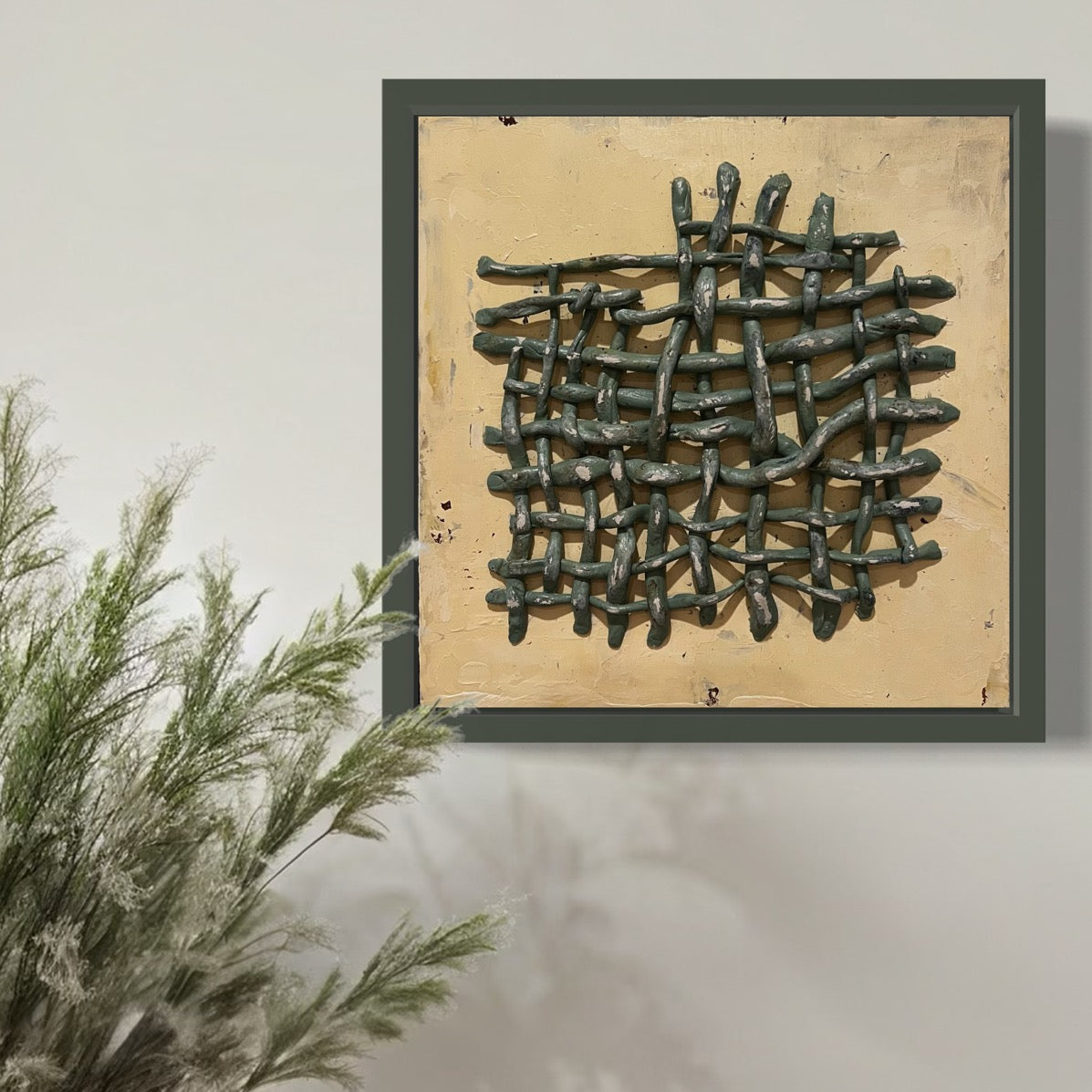 “Weave” (framed, 8 x 8 in)