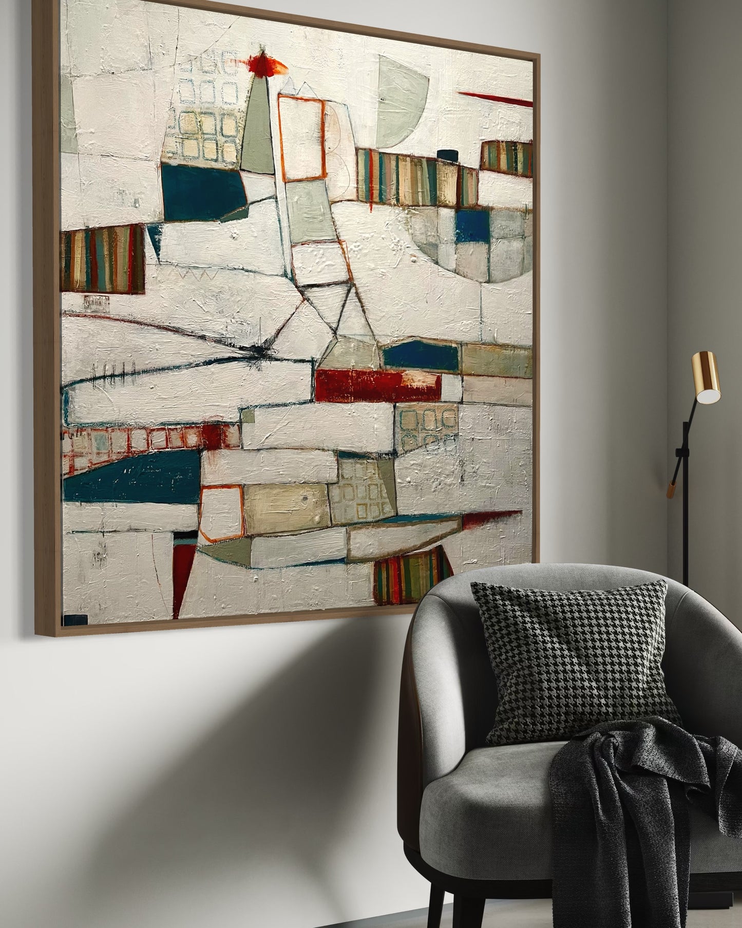 “A Practice in Saying Goodbye" (36 x 36 in)