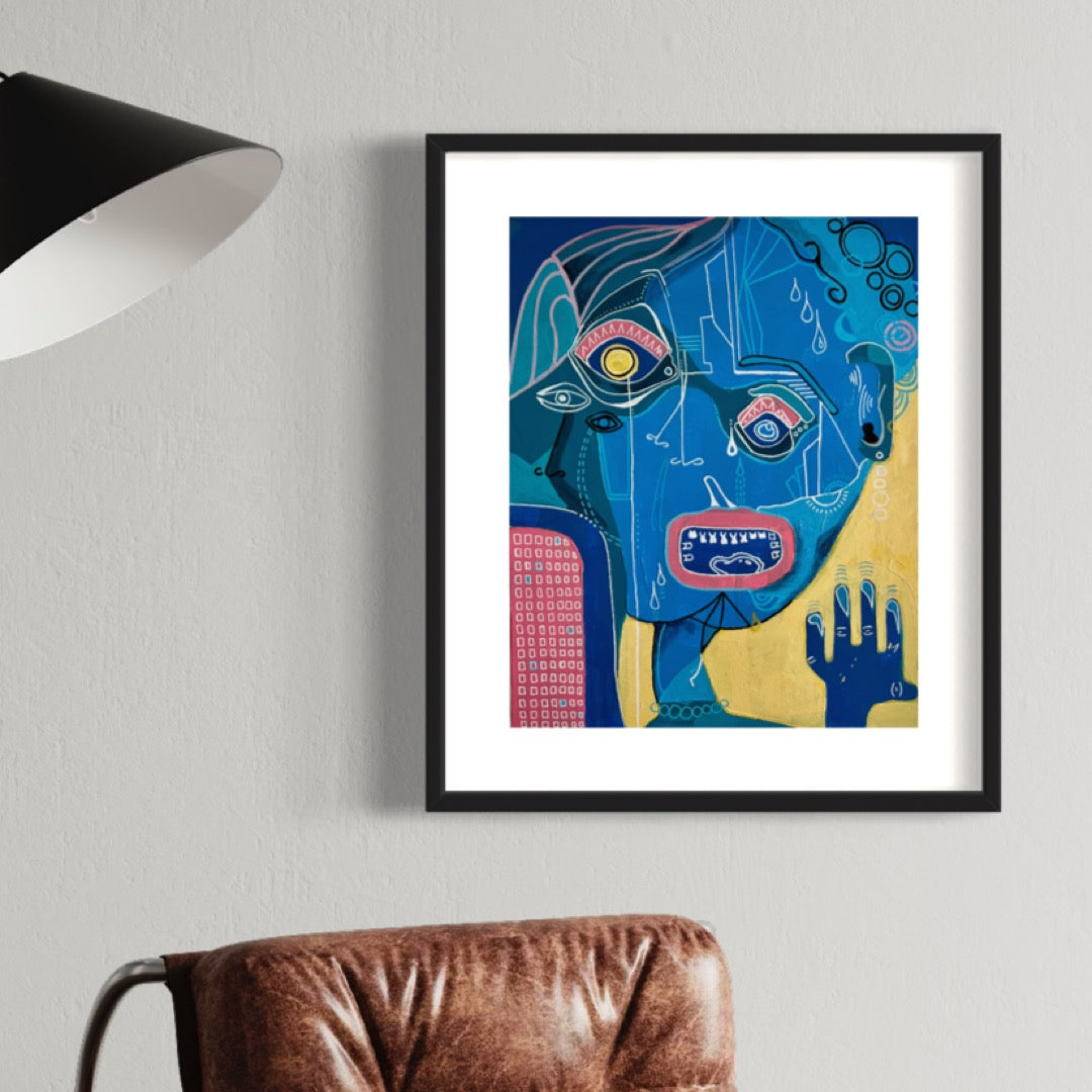 “No, really, I’m fine” - (20 x 16 in)