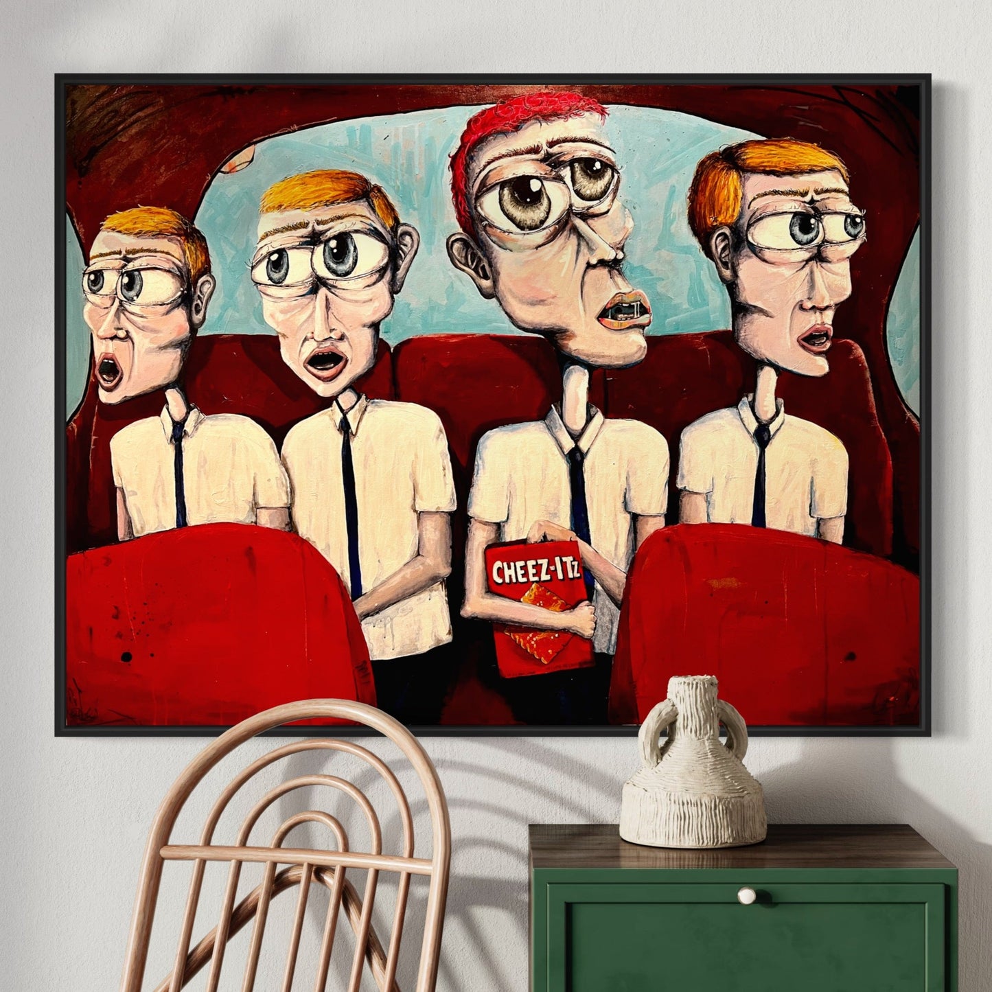 “Uber Pool: Not Like Other Boys” (48 x 36 in)