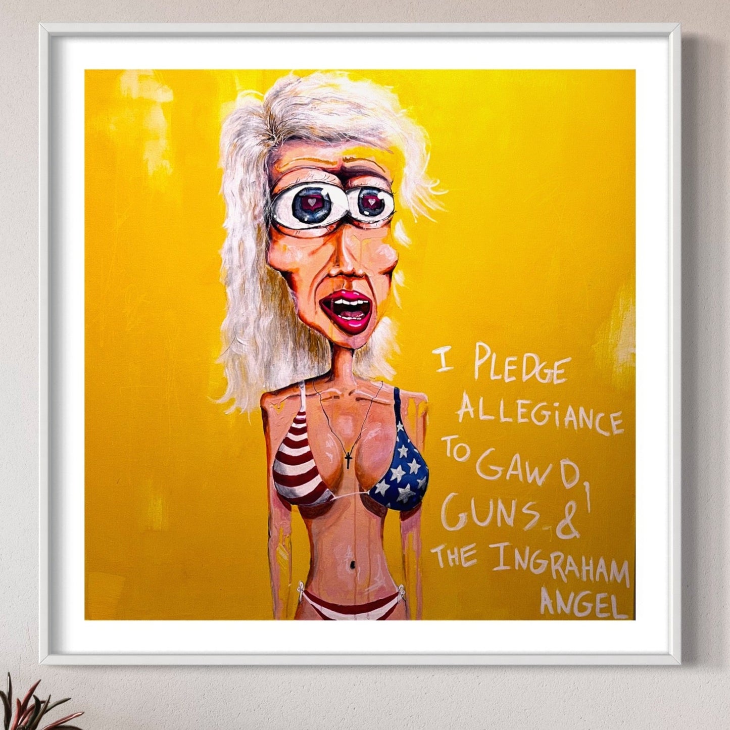 “Trisha: The Maneater” (36 x 36 in)