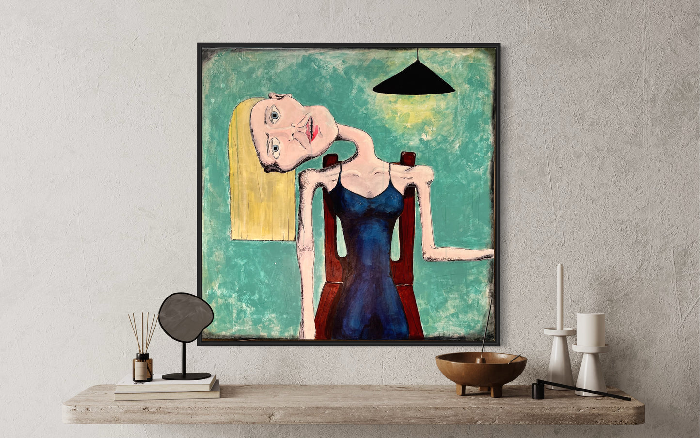 "Lydia Tells a Story" Giclee Print (36 x 36 in)