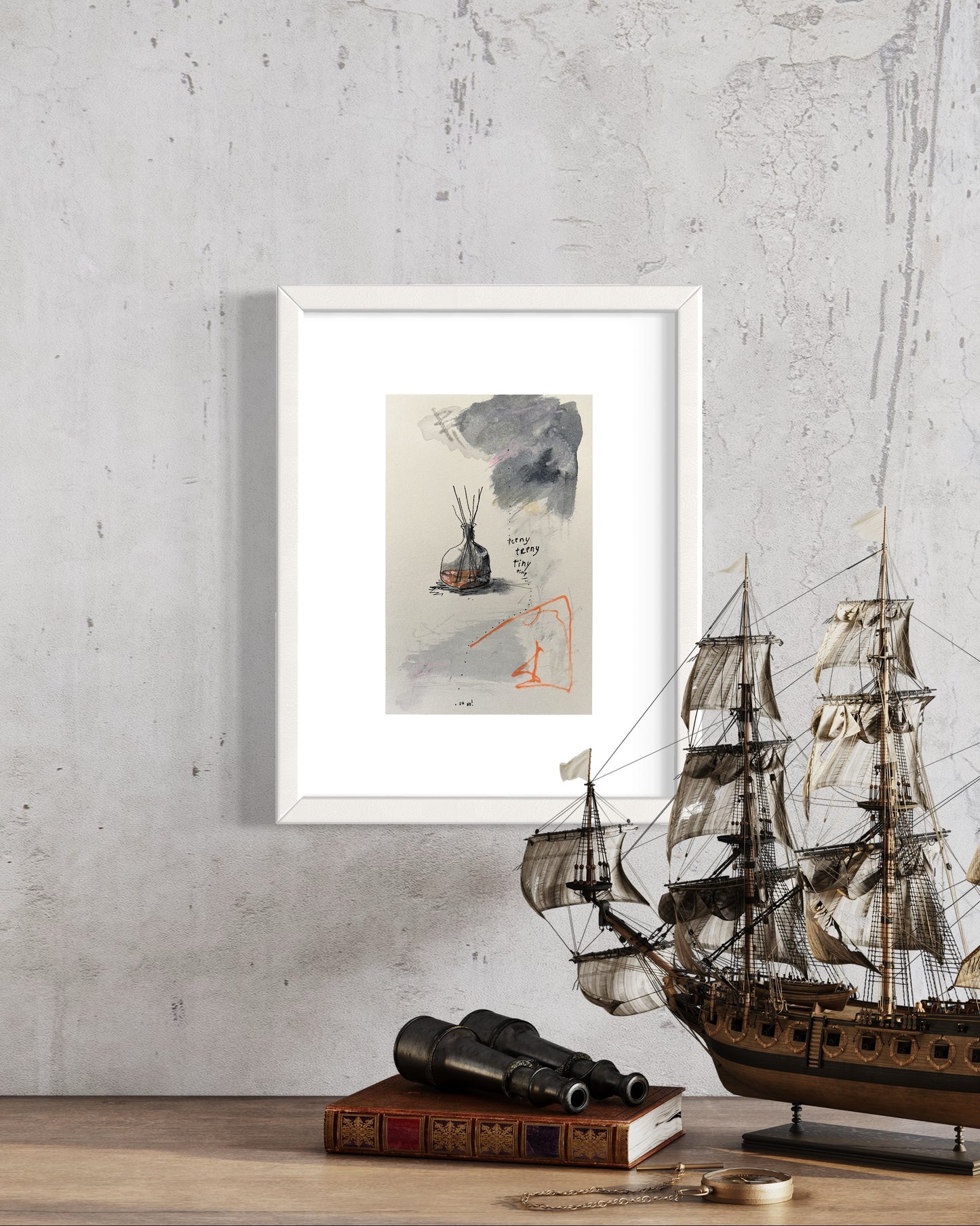 "Teeny Teeny Tiny Tiny" Giclee Print (5.5 x 8.5 in)