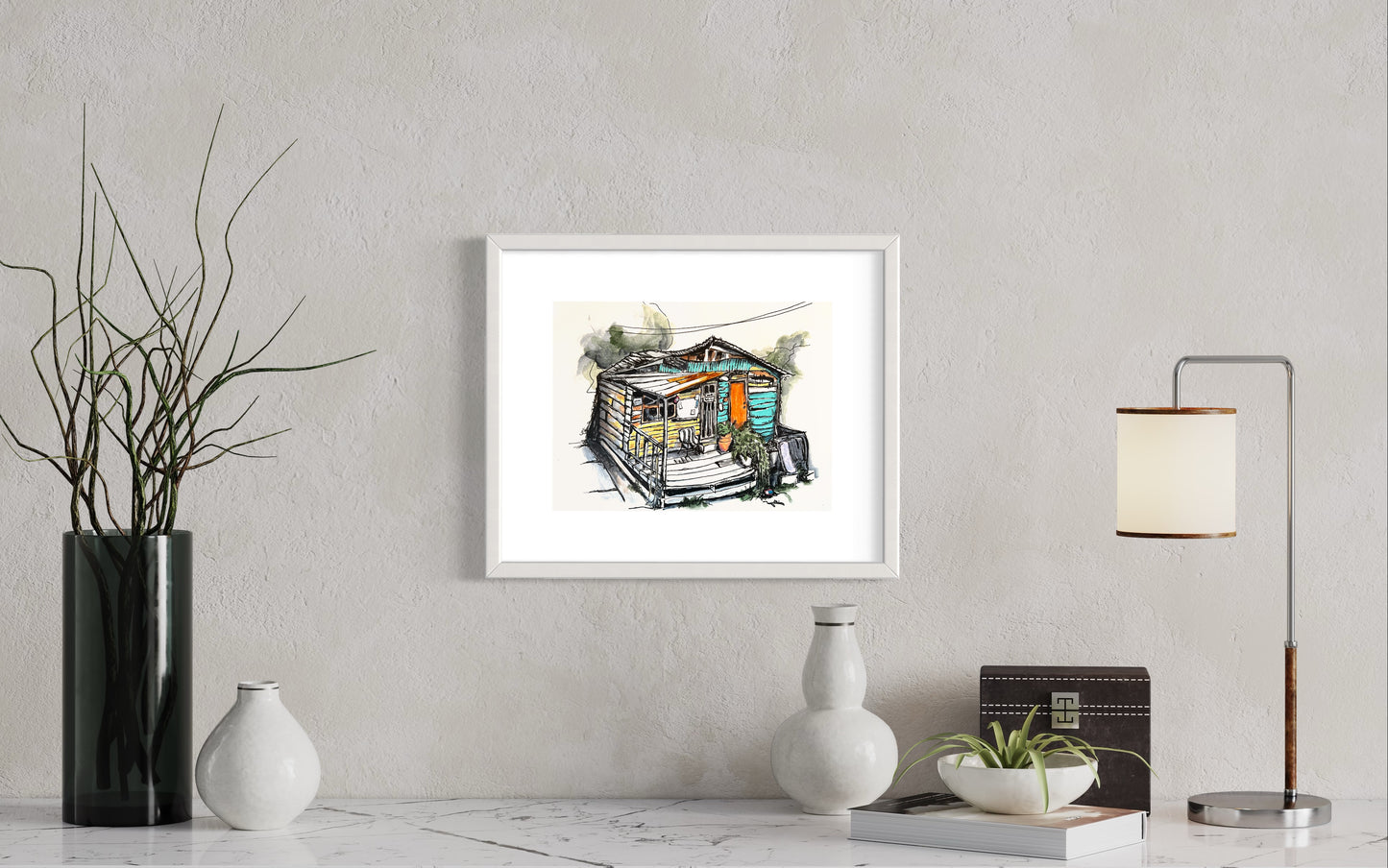 “Imaginary ATX: Home Sweet Home" (9 x 12 in)