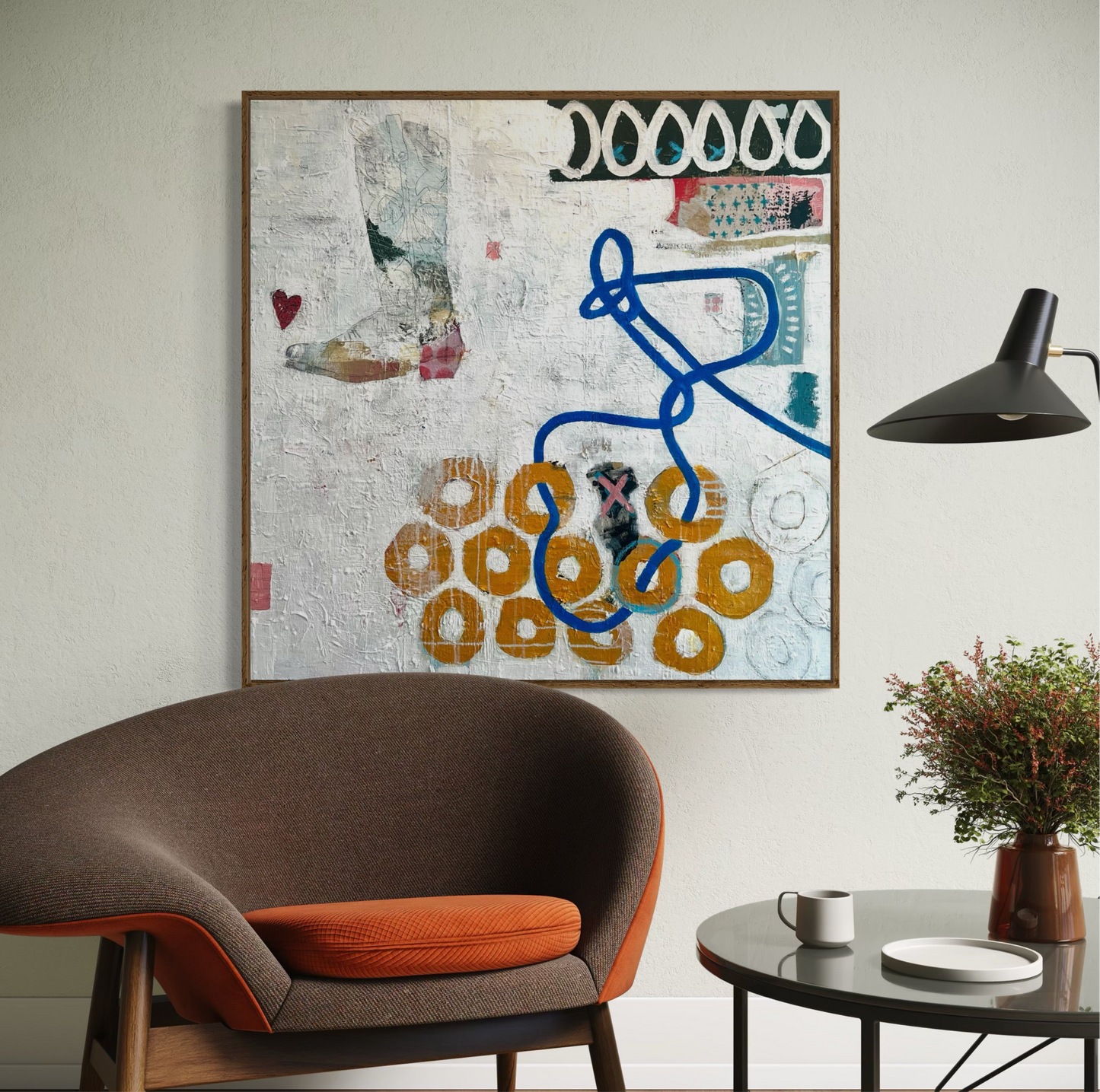 “Cowboys Do Cry" (36 x 36 in)