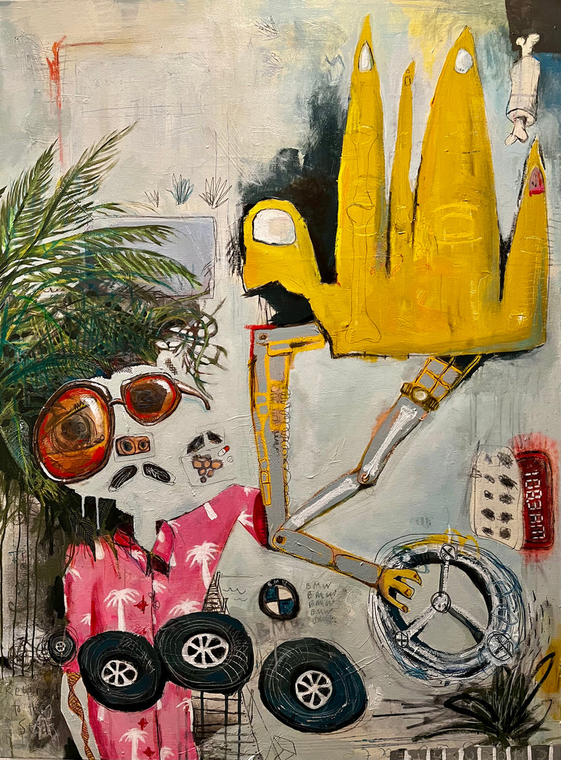 “Finally, a Portrait of My Father” (48 x 36 in)