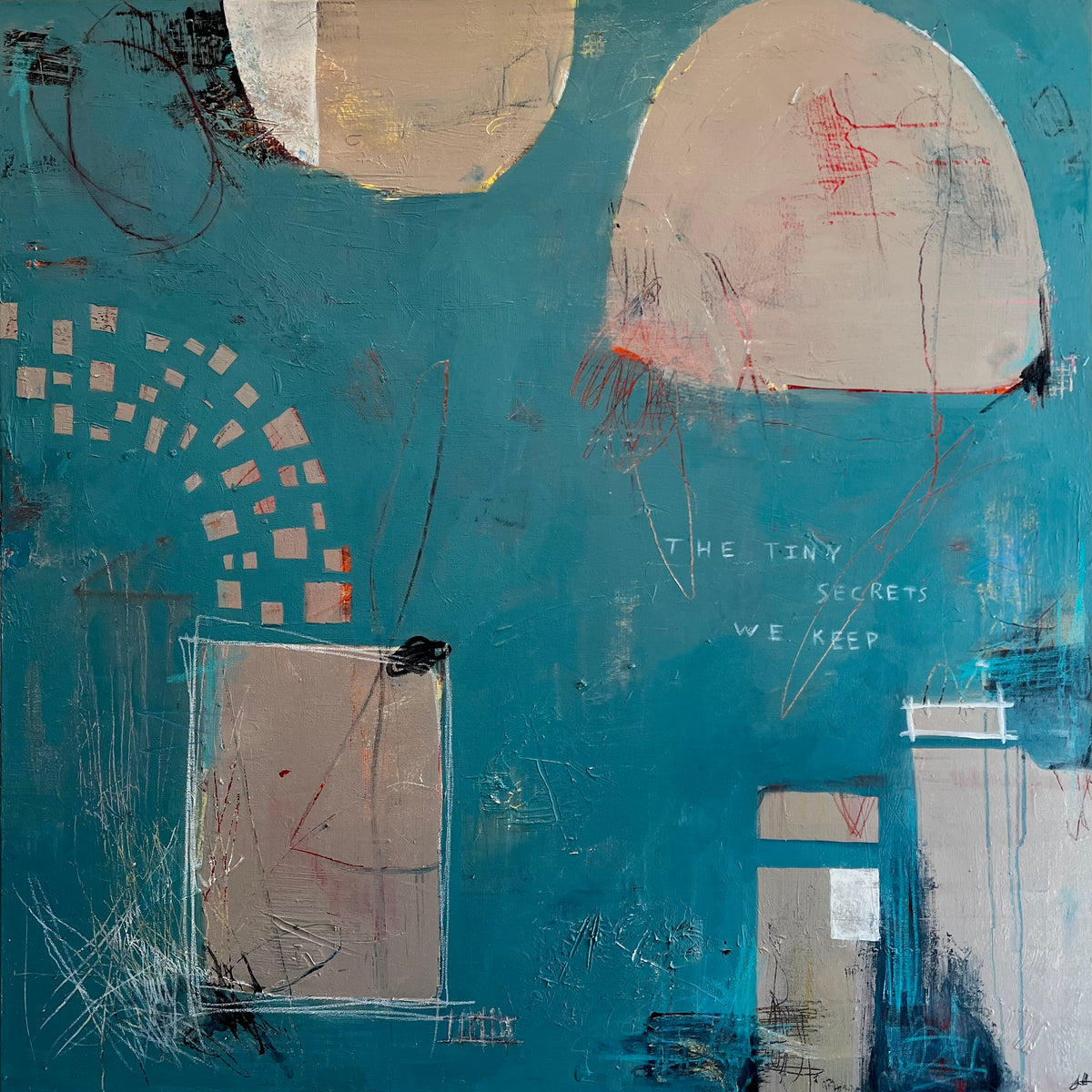 “The Tiny Secrets We Keep" (36 x 36 in)