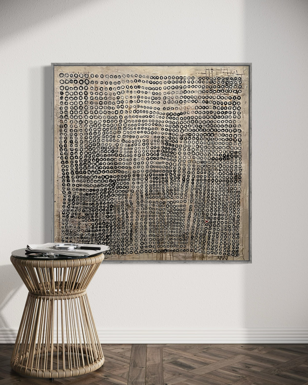 “A Day’s Worth of Minutes, or Something Similar" (36 x 36 in) — view 2