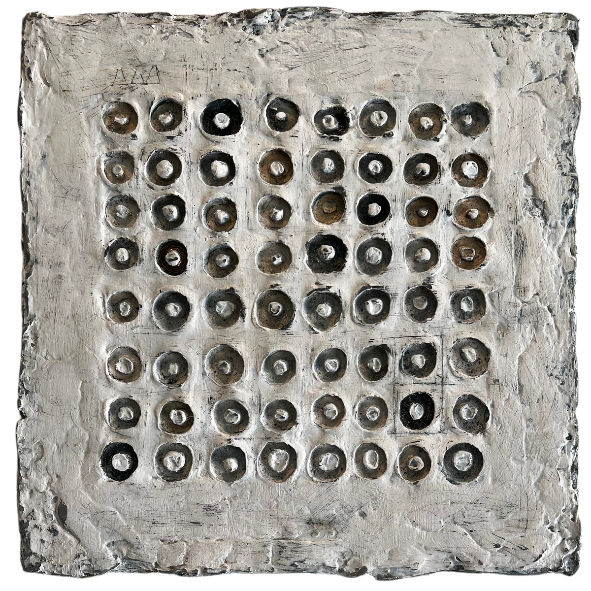 “Primitive Desert Pixels 2" (12 x 12 in)