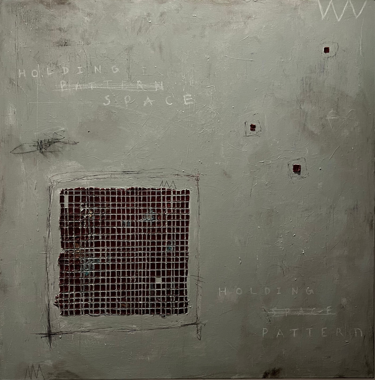 “Holding Space Holding Pattern" (36 x 36 in)