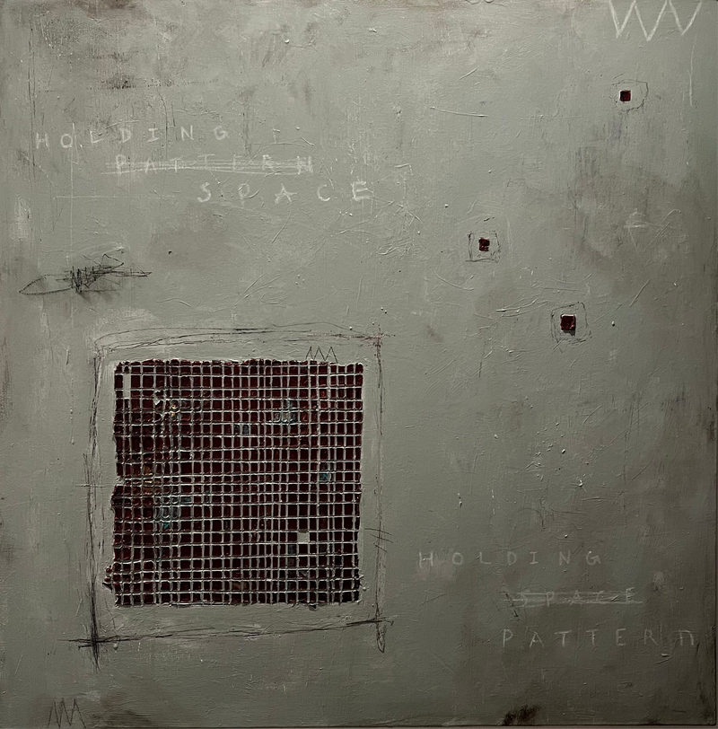 “Holding Space Holding Pattern" (36 x 36 in)