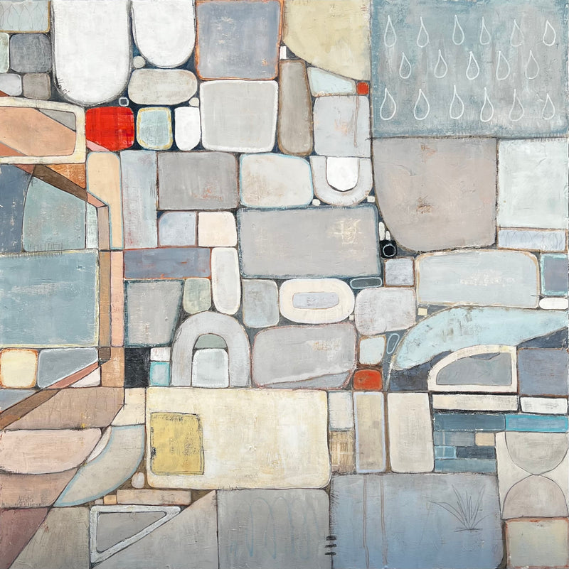 “A Storm Cloud Moving In" (36 x 36 in)