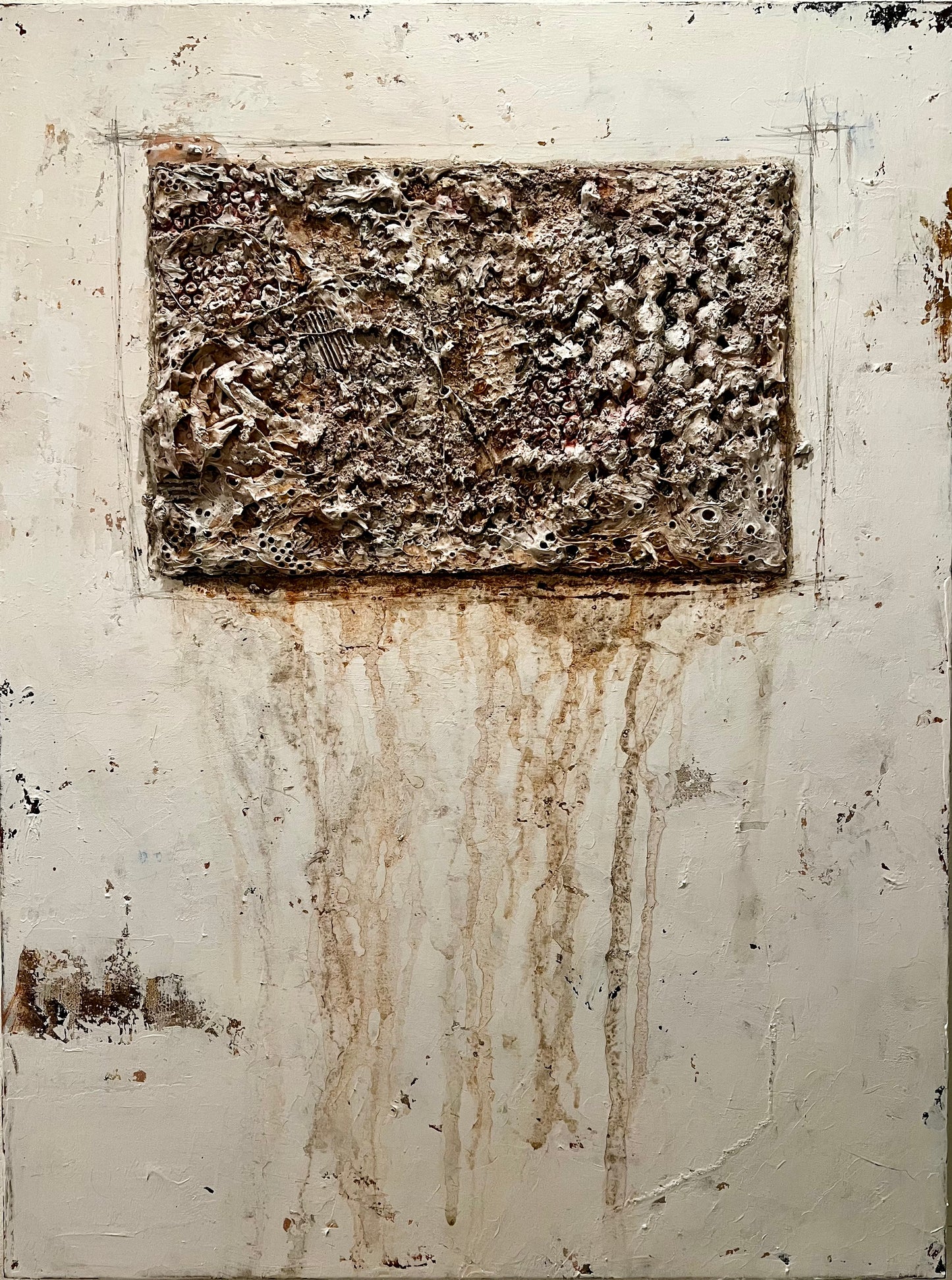 “Artifact of an Earthquake" (40 x 30 in)