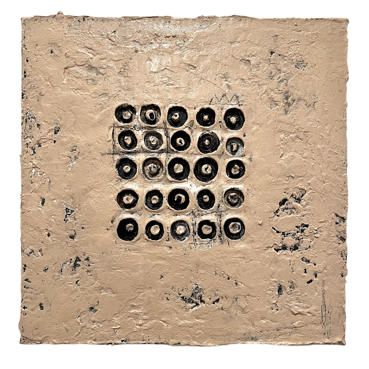 “Primitive Desert Pixels" (12 x 12in)
