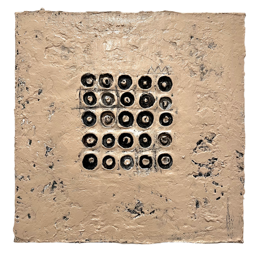 “Primitive Desert Pixels" (12 x 12in)