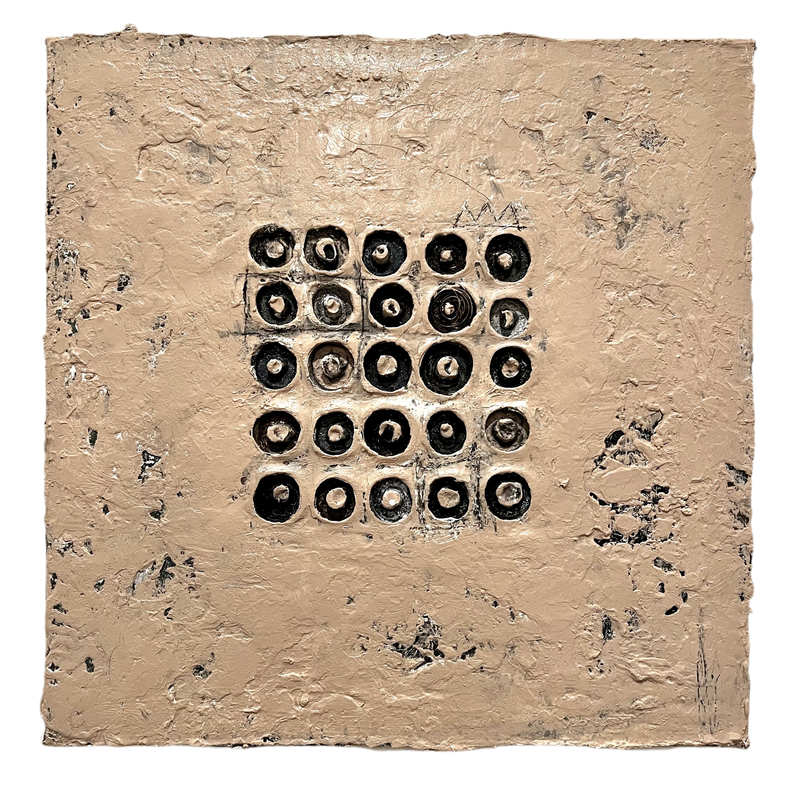 “Primitive Desert Pixels" (12 x 12in)