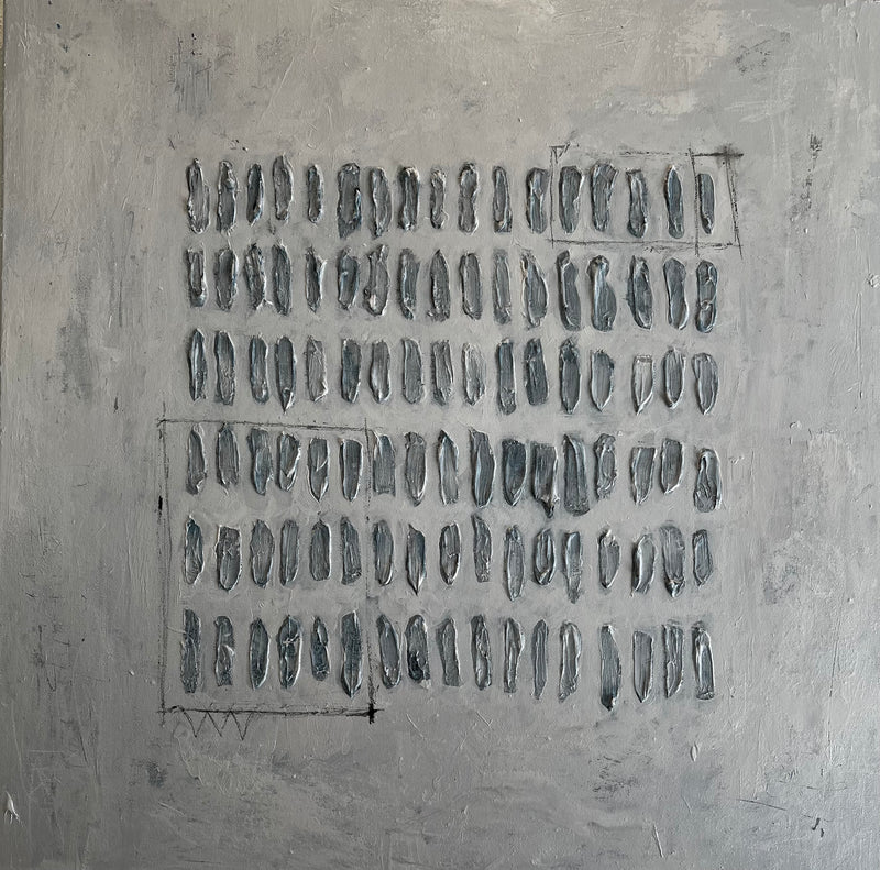 “Petals & Arrowheads” - (24x 24 in)