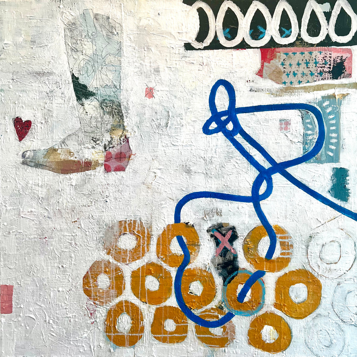 “Cowboys Do Cry" (36 x 36 in)