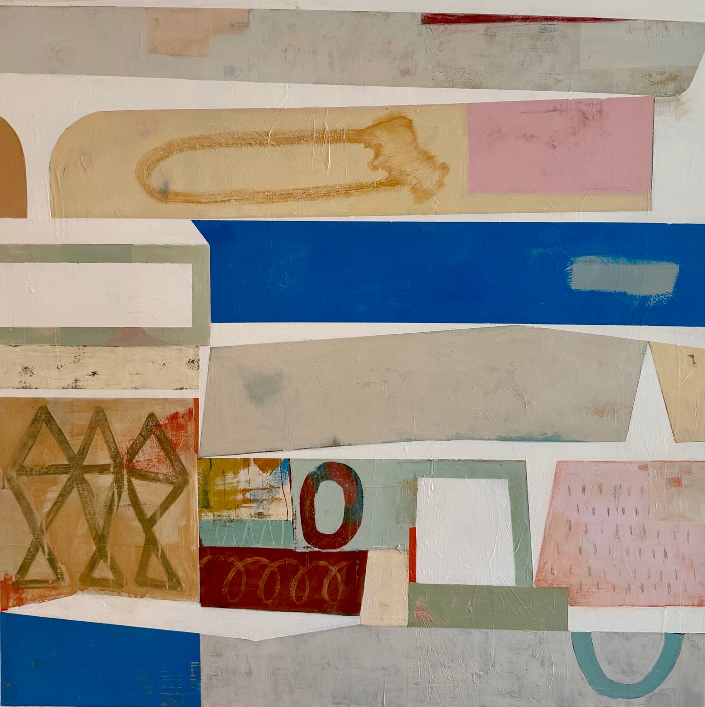 “Cerulean" (36 x 36 in)