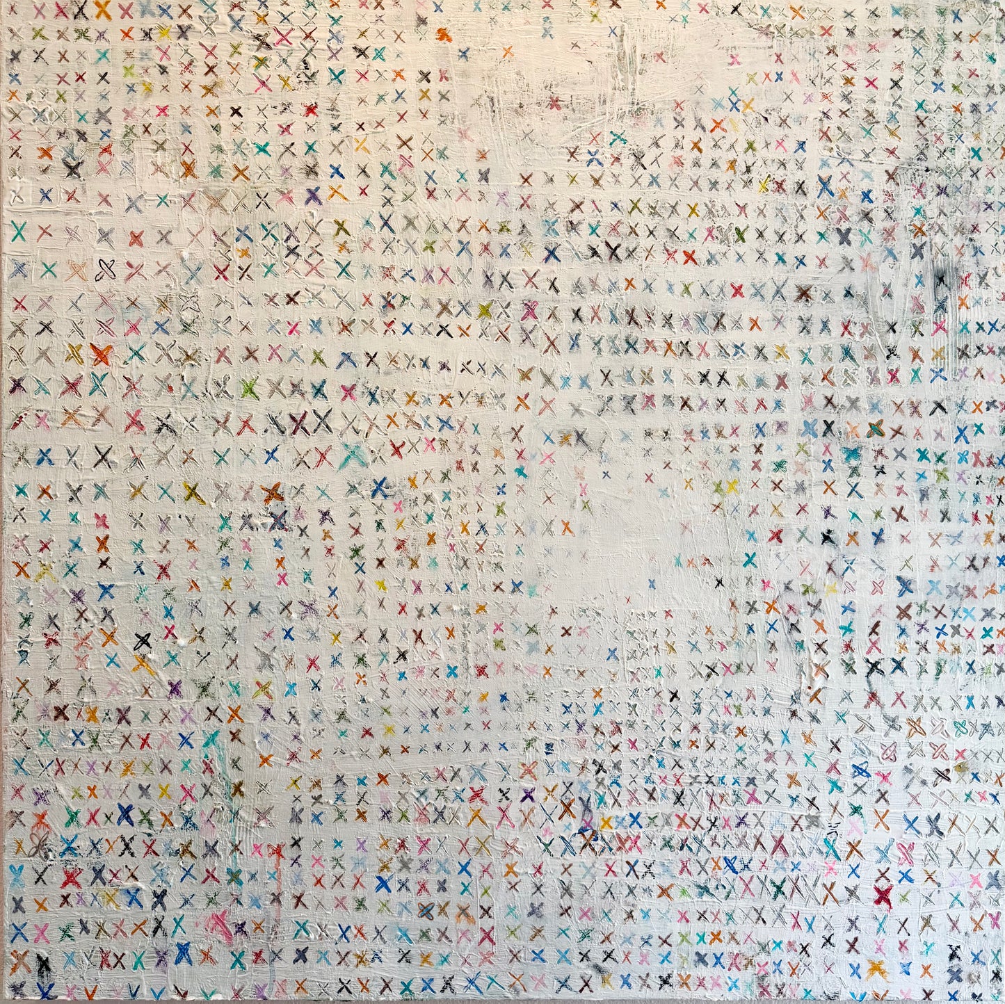 “Everything in Its Wrong Place" (36 x 36 in)