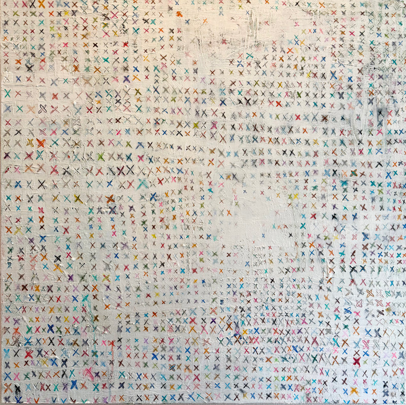 “Everything in Its Wrong Place" (36 x 36 in)
