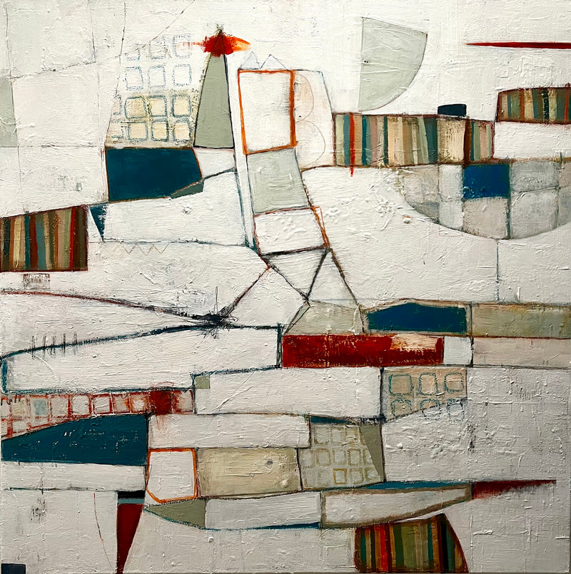 “A Practice in Saying Goodbye" (36 x 36 in)