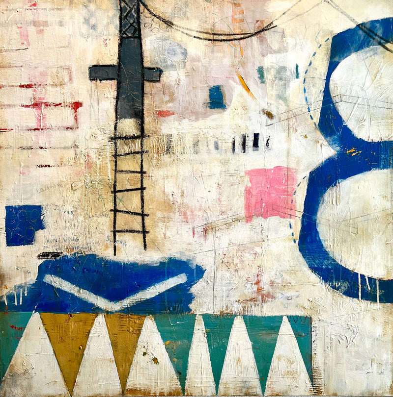“Weekend Drives Through East Austin" (36 x 36 in)