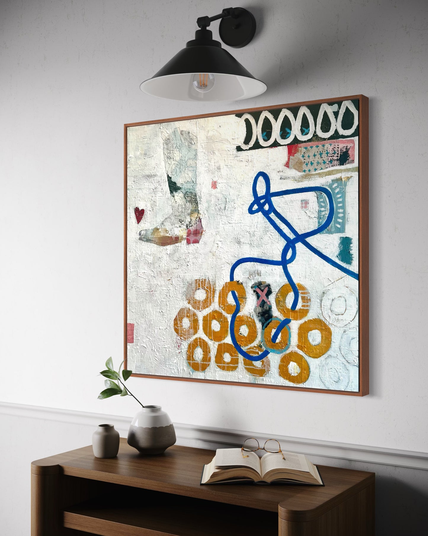 “Cowboys Do Cry" (36 x 36 in)