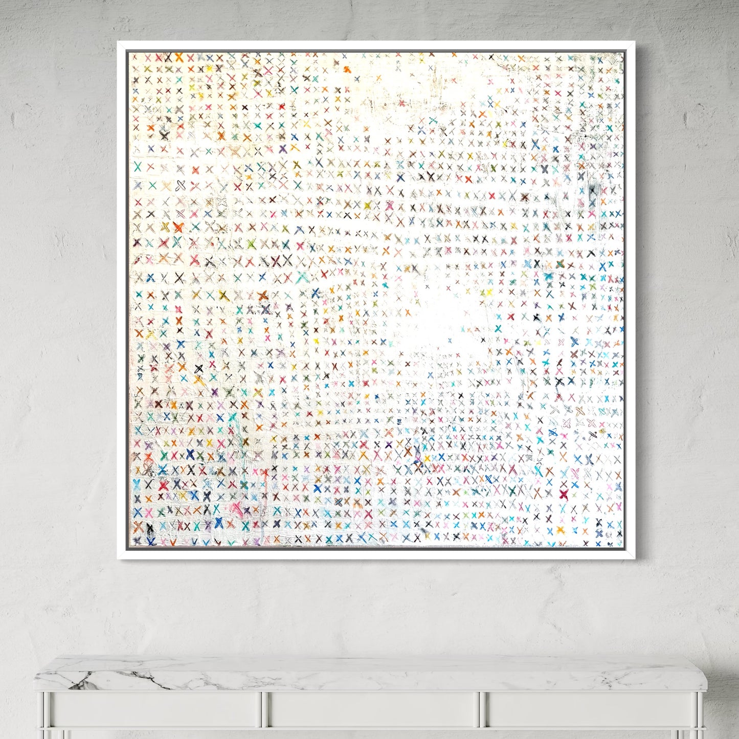 “Everything in Its Wrong Place" (36 x 36 in)