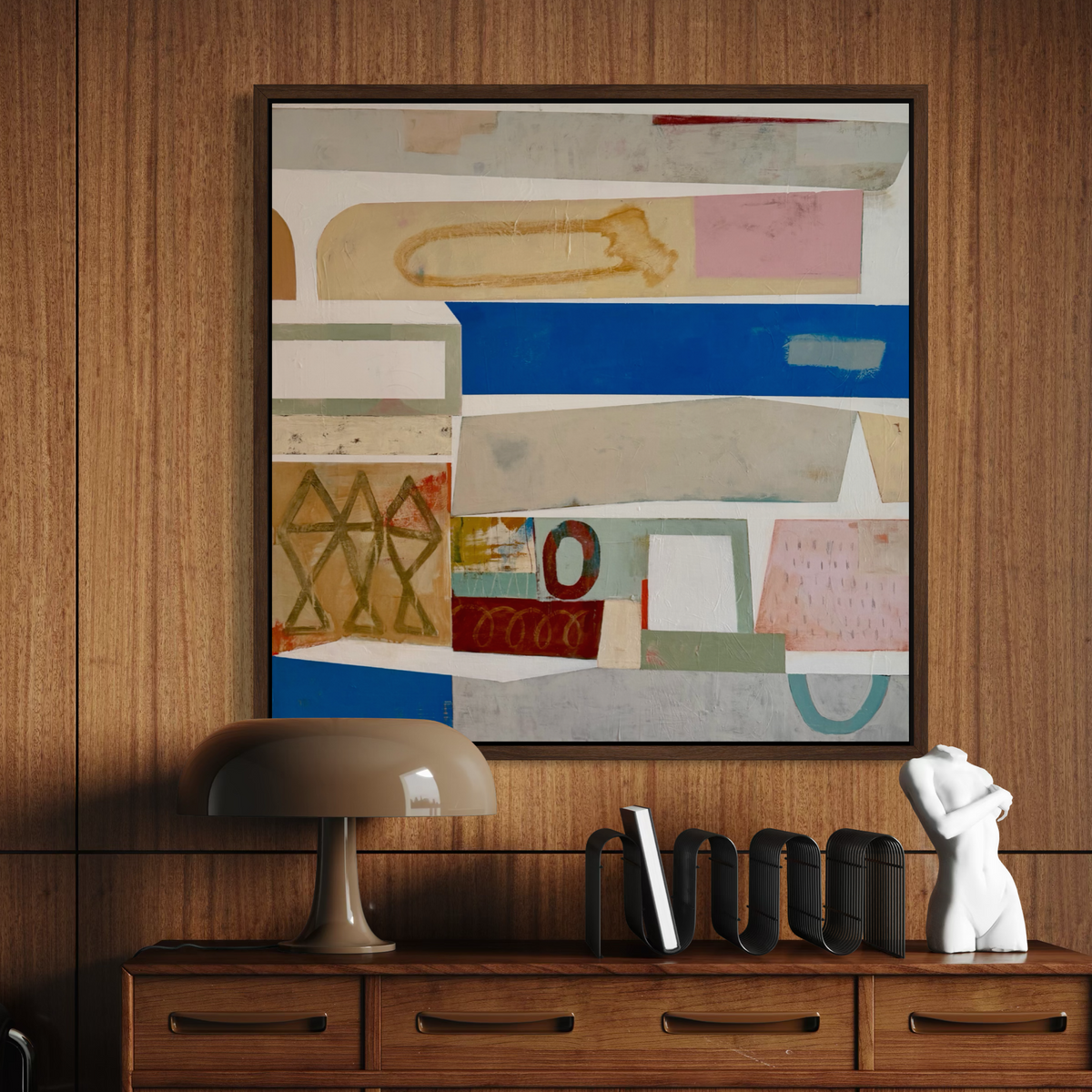 “Cerulean" (36 x 36 in)