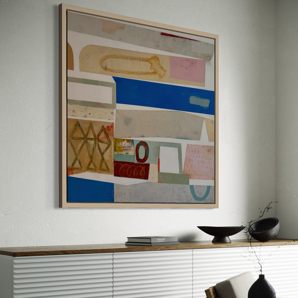 “Cerulean" (36 x 36 in)