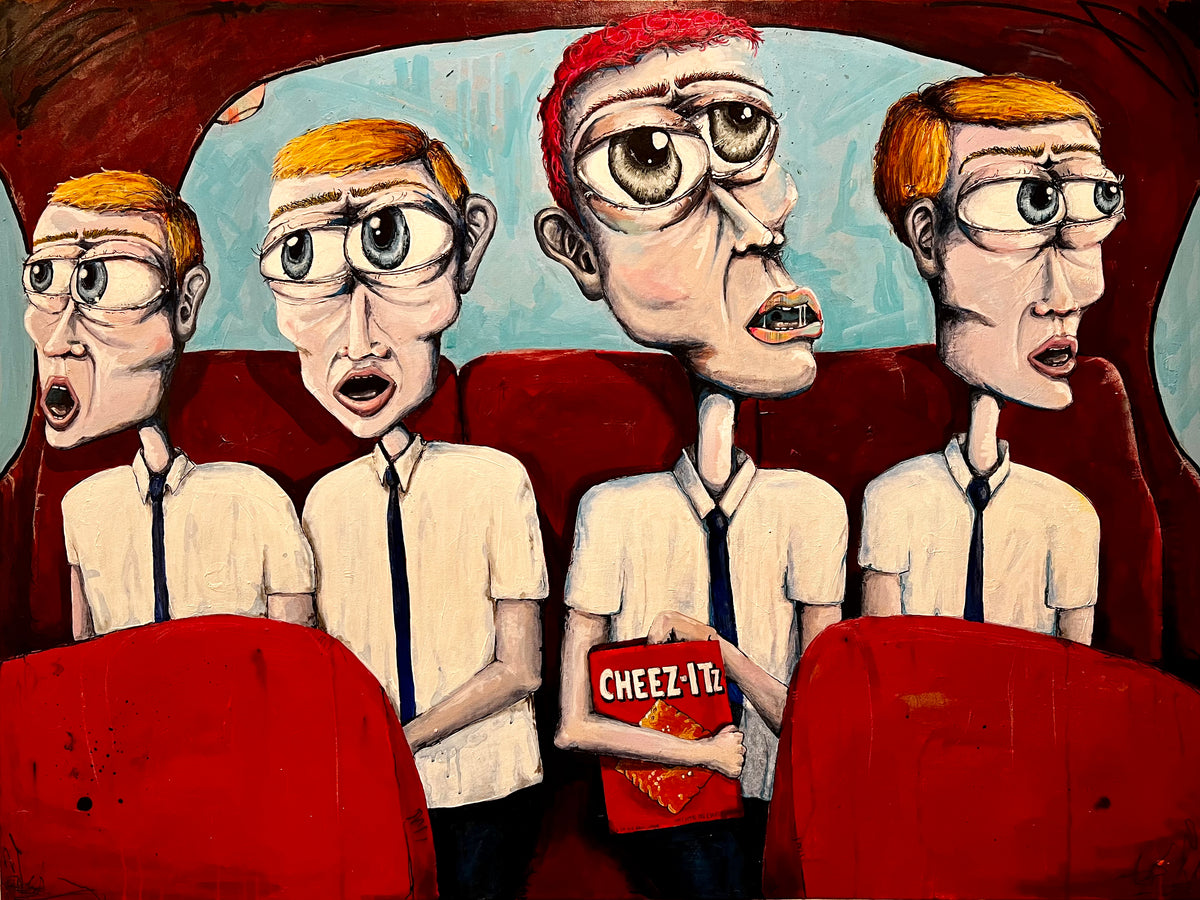 “Uber Pool: Not Like Other Boys” (48 x 36 in)