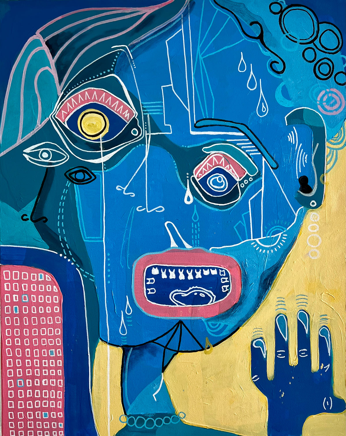 “No, really, I’m fine” - (20 x 16 in)