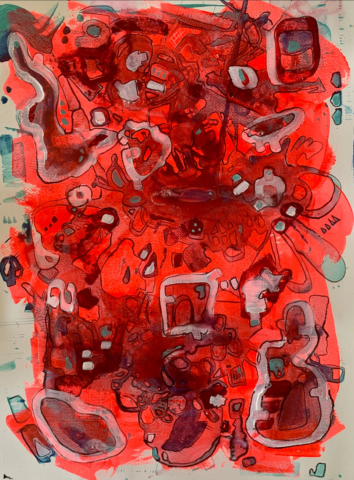 "Recessive Excessive" (18 x 24 in)