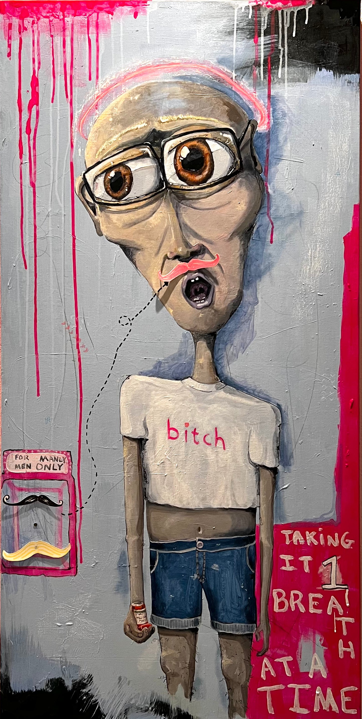 “Randy: Bitch” (24 x 48 in)