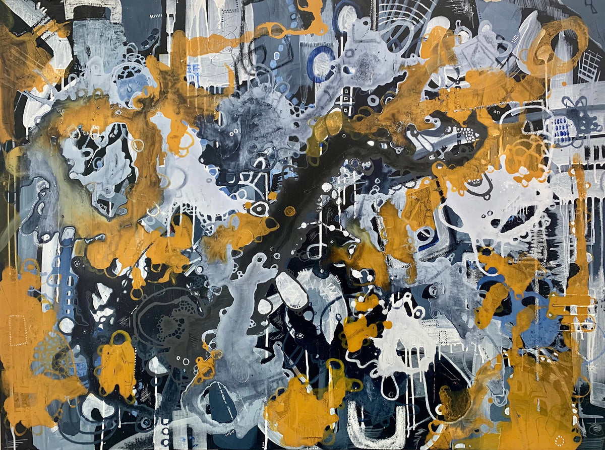 "Trust Fall" (36 x 48 in)